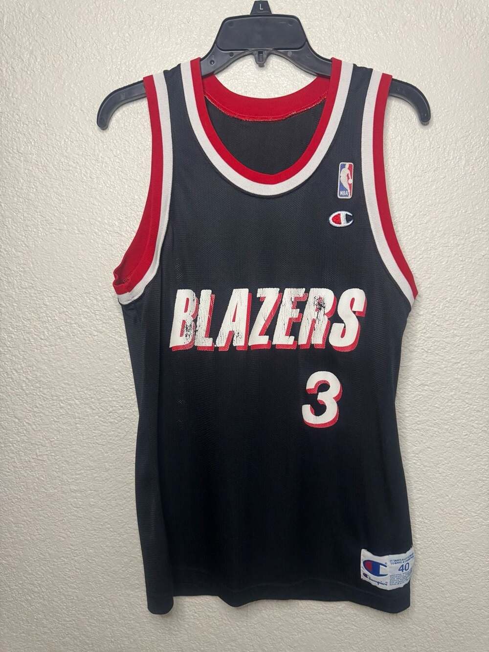 Vintage Portland Trail Blazers  Cliff Robinson #3 Champion NBA Jersey Size 40